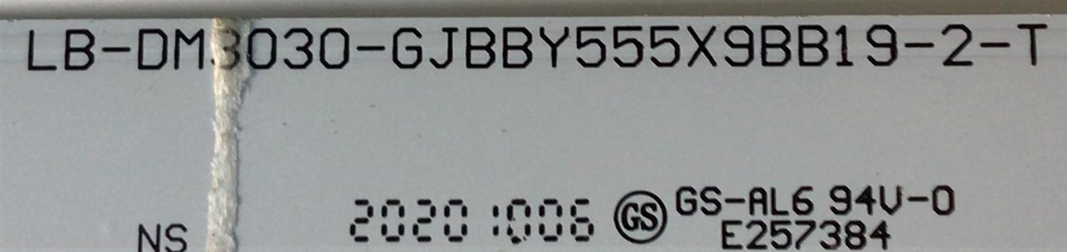 KIT DE LED'D PARA TV INSIGNIA (5 PIEZAS) / NUMERO DE PARTE LB-DM3030-GJBBY555X9BB19-2-T / 210BZ09D0B33LBMCBX / 55BB19-1-CKD / 29T2T35HEJ7N / 29T2T35HEJ7N / 44T4T36GELAN / MODELO NS-55DF710NA21 - Imagen 3